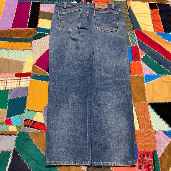 Vintage 1996 Levi’s 505 Nicely Faded Orange Tab Jeans 36Wx29L - Picture 2 of 8
